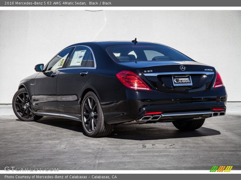 Black / Black 2016 Mercedes-Benz S 63 AMG 4Matic Sedan