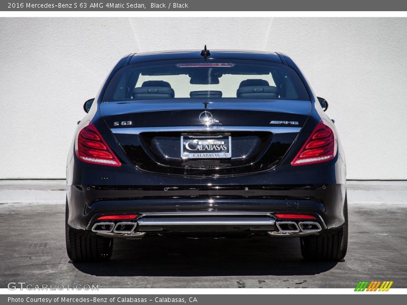 Black / Black 2016 Mercedes-Benz S 63 AMG 4Matic Sedan