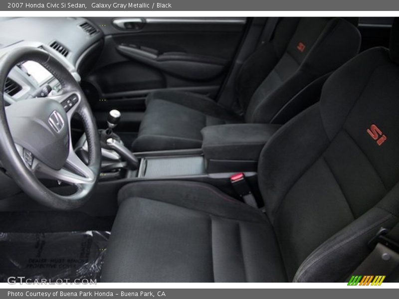 Galaxy Gray Metallic / Black 2007 Honda Civic Si Sedan