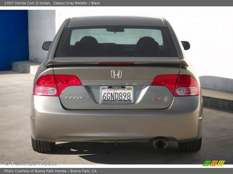 Galaxy Gray Metallic / Black 2007 Honda Civic Si Sedan
