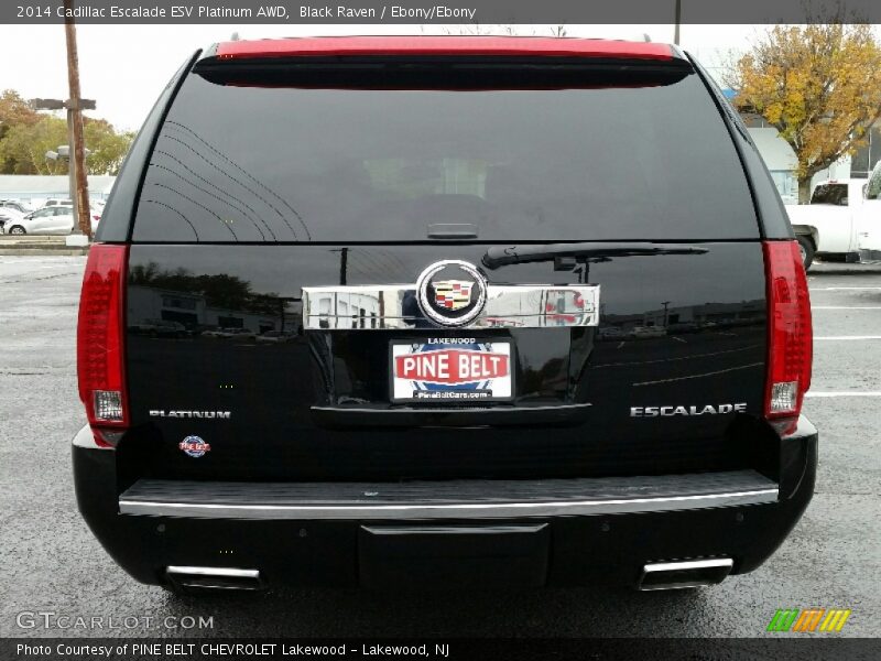 Black Raven / Ebony/Ebony 2014 Cadillac Escalade ESV Platinum AWD