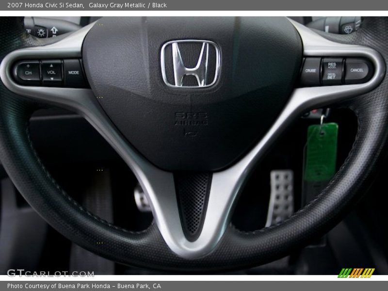 Galaxy Gray Metallic / Black 2007 Honda Civic Si Sedan