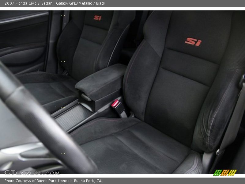 Galaxy Gray Metallic / Black 2007 Honda Civic Si Sedan