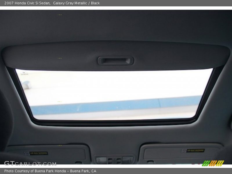 Galaxy Gray Metallic / Black 2007 Honda Civic Si Sedan