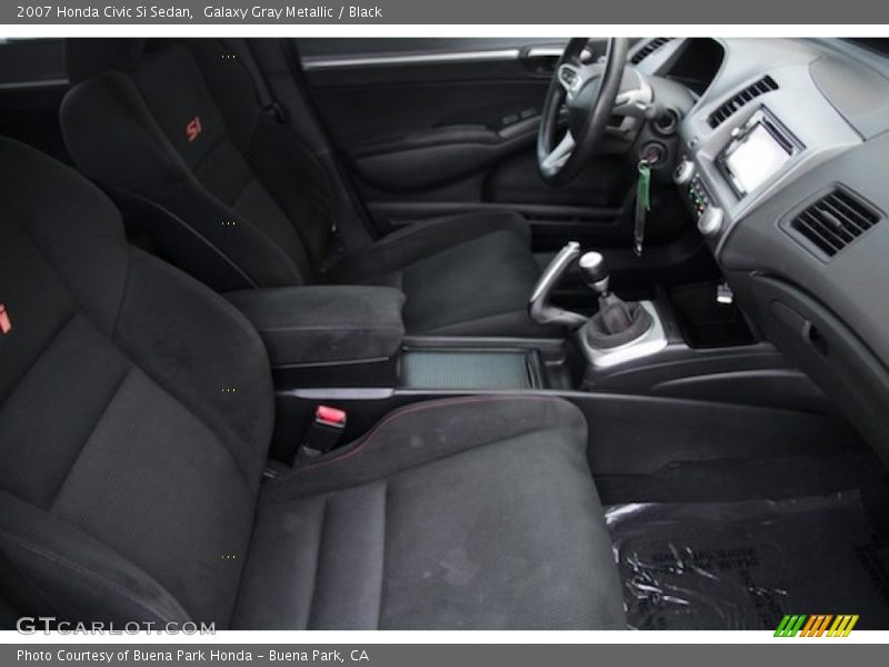 Galaxy Gray Metallic / Black 2007 Honda Civic Si Sedan