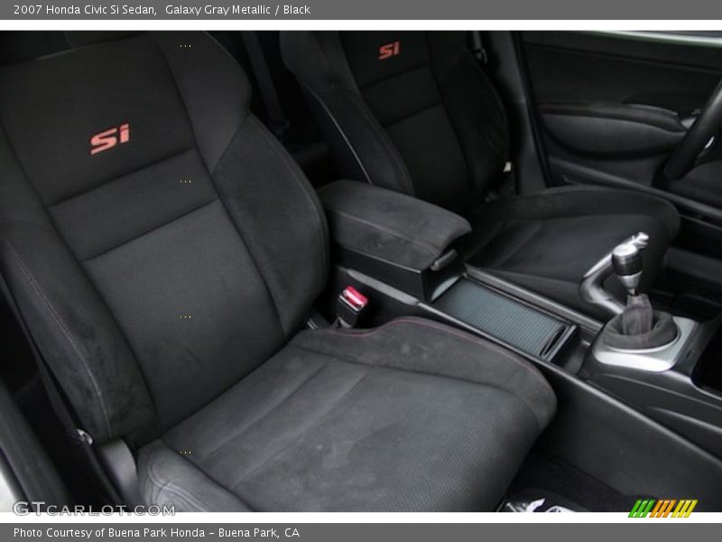 Galaxy Gray Metallic / Black 2007 Honda Civic Si Sedan
