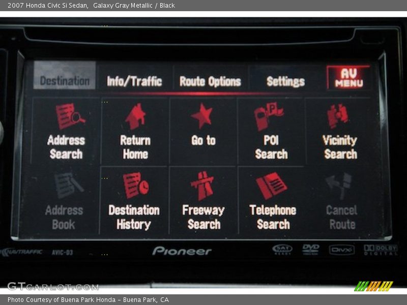 Galaxy Gray Metallic / Black 2007 Honda Civic Si Sedan