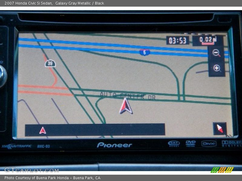 Galaxy Gray Metallic / Black 2007 Honda Civic Si Sedan
