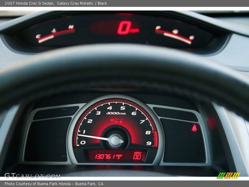 Galaxy Gray Metallic / Black 2007 Honda Civic Si Sedan