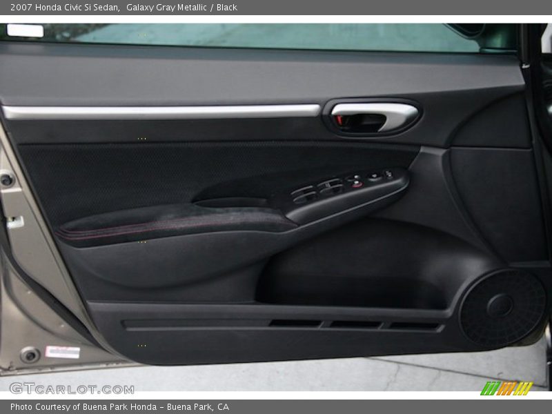 Galaxy Gray Metallic / Black 2007 Honda Civic Si Sedan