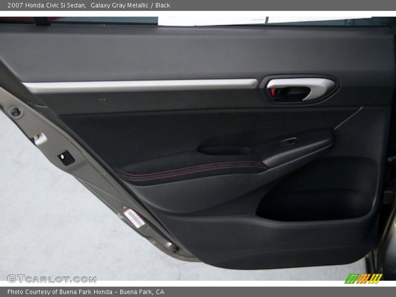 Galaxy Gray Metallic / Black 2007 Honda Civic Si Sedan