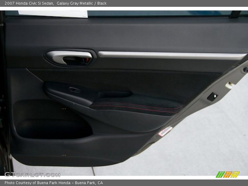 Galaxy Gray Metallic / Black 2007 Honda Civic Si Sedan