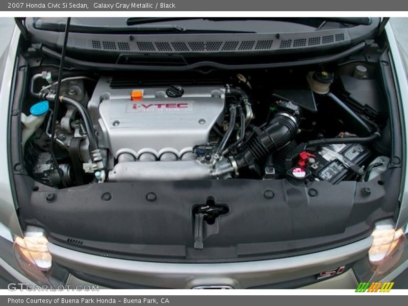 Galaxy Gray Metallic / Black 2007 Honda Civic Si Sedan