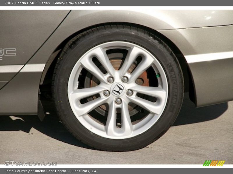 Galaxy Gray Metallic / Black 2007 Honda Civic Si Sedan