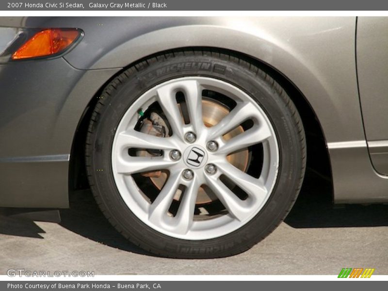 Galaxy Gray Metallic / Black 2007 Honda Civic Si Sedan