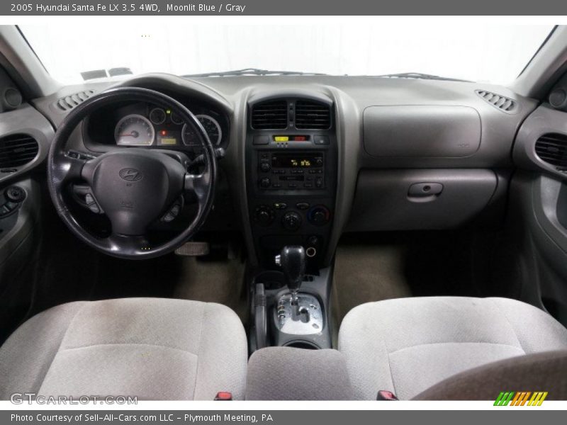 Moonlit Blue / Gray 2005 Hyundai Santa Fe LX 3.5 4WD