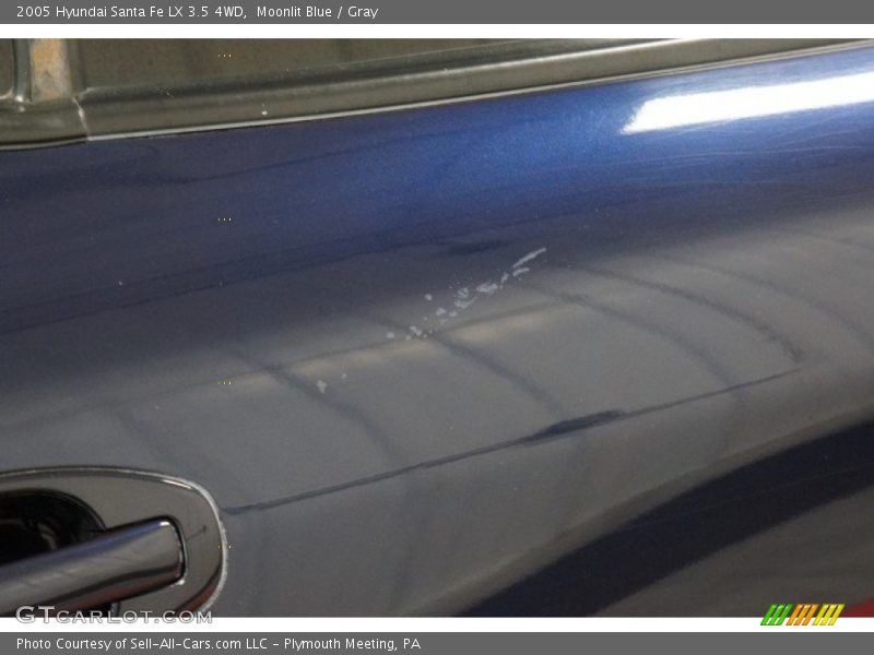 Moonlit Blue / Gray 2005 Hyundai Santa Fe LX 3.5 4WD