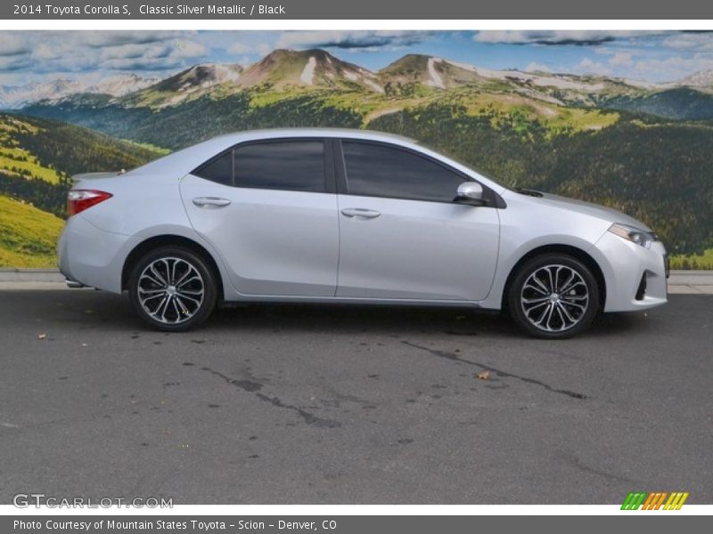 Classic Silver Metallic / Black 2014 Toyota Corolla S