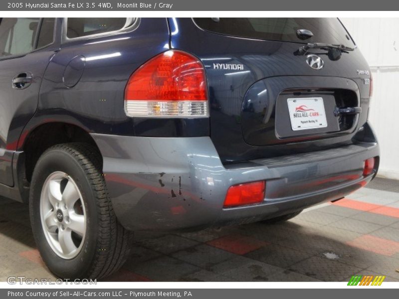Moonlit Blue / Gray 2005 Hyundai Santa Fe LX 3.5 4WD