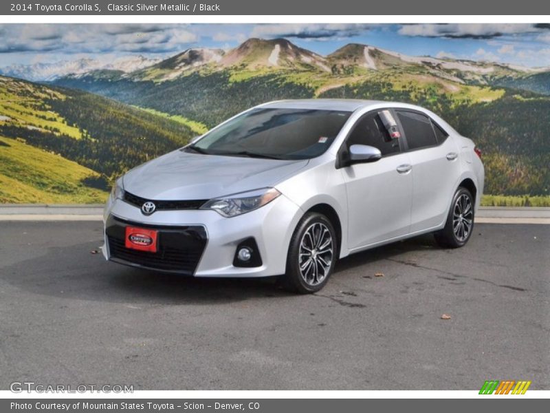 Classic Silver Metallic / Black 2014 Toyota Corolla S