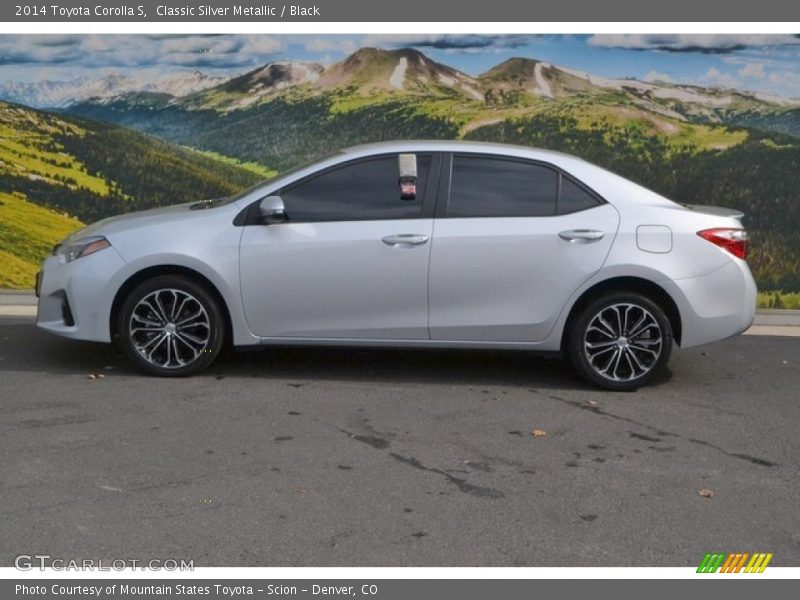 Classic Silver Metallic / Black 2014 Toyota Corolla S