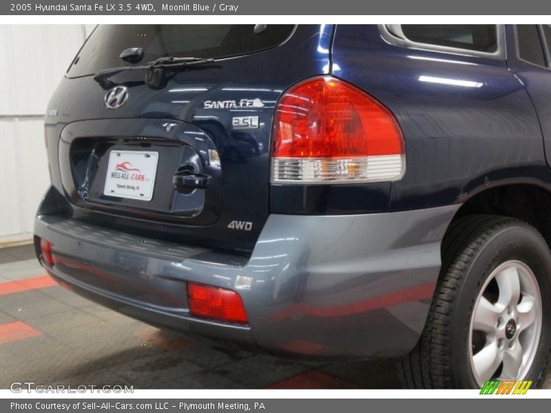 Moonlit Blue / Gray 2005 Hyundai Santa Fe LX 3.5 4WD