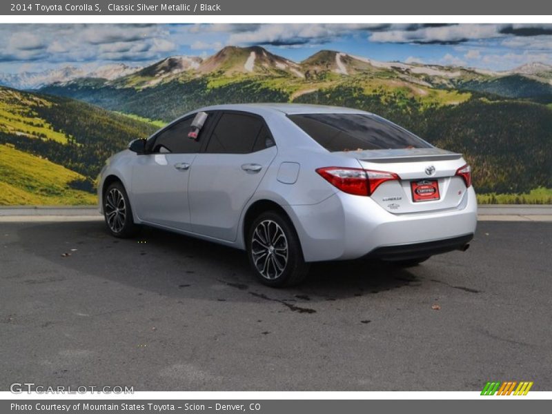 Classic Silver Metallic / Black 2014 Toyota Corolla S