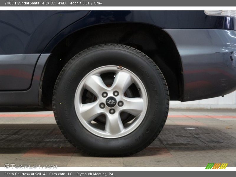 Moonlit Blue / Gray 2005 Hyundai Santa Fe LX 3.5 4WD