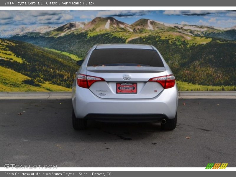 Classic Silver Metallic / Black 2014 Toyota Corolla S