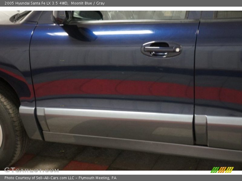Moonlit Blue / Gray 2005 Hyundai Santa Fe LX 3.5 4WD