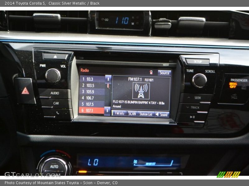 Classic Silver Metallic / Black 2014 Toyota Corolla S