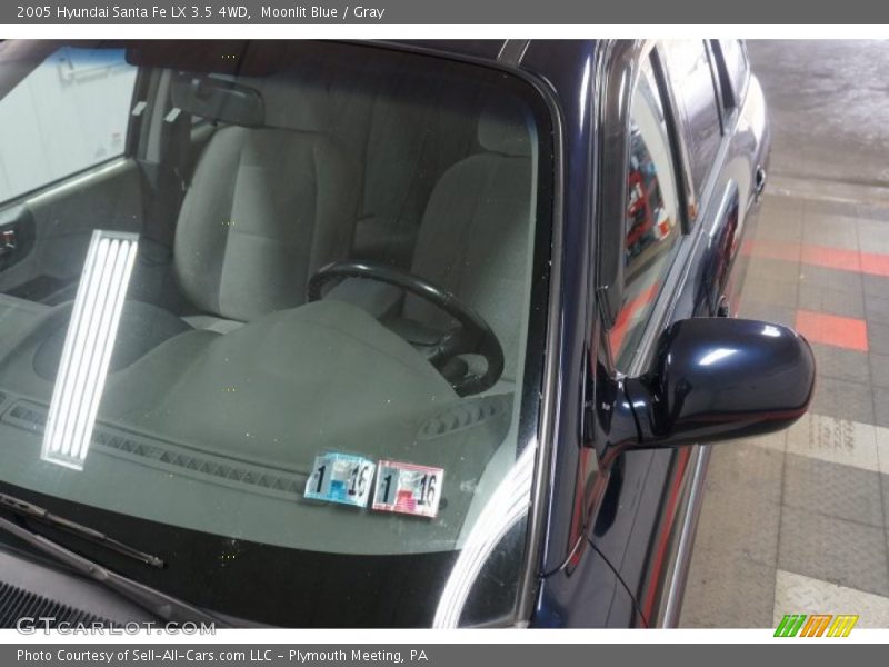 Moonlit Blue / Gray 2005 Hyundai Santa Fe LX 3.5 4WD