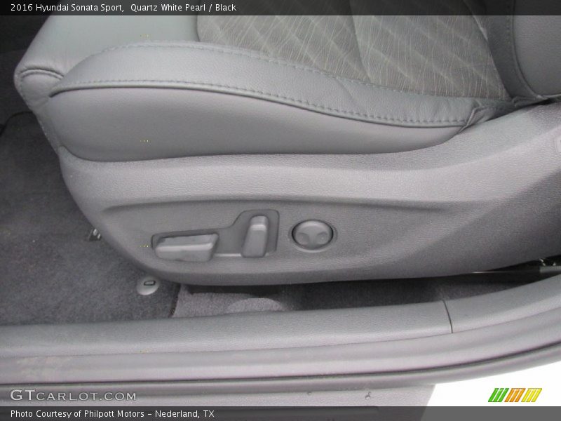 Quartz White Pearl / Black 2016 Hyundai Sonata Sport