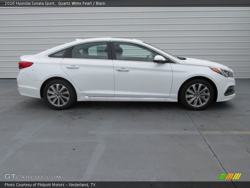 Quartz White Pearl / Black 2016 Hyundai Sonata Sport