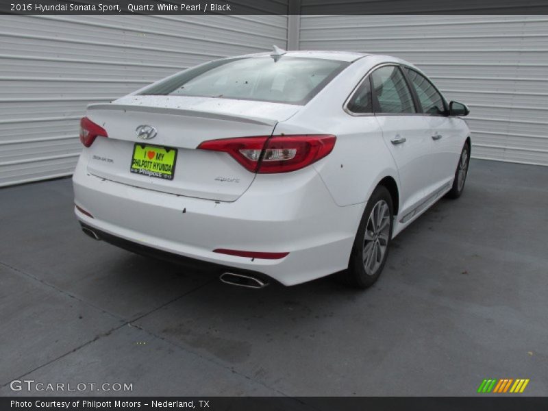 Quartz White Pearl / Black 2016 Hyundai Sonata Sport