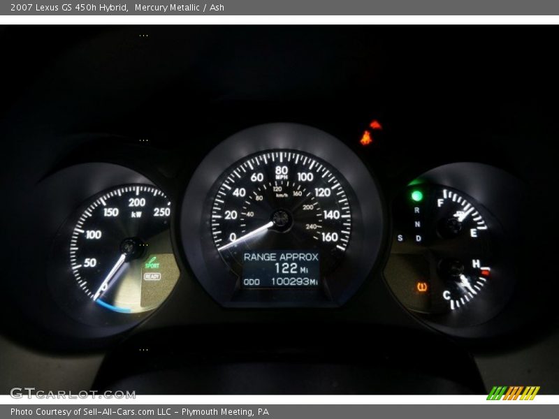  2007 GS 450h Hybrid 450h Hybrid Gauges