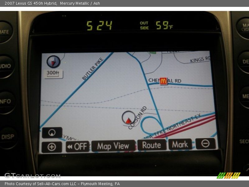 Navigation of 2007 GS 450h Hybrid