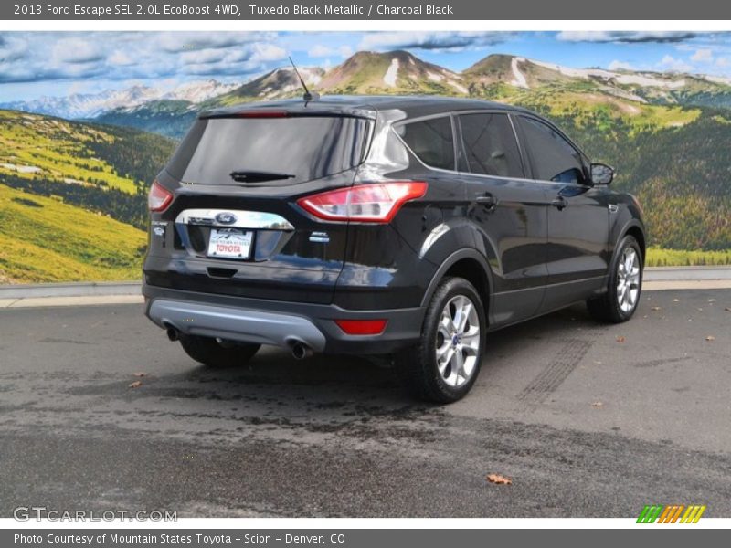 Tuxedo Black Metallic / Charcoal Black 2013 Ford Escape SEL 2.0L EcoBoost 4WD