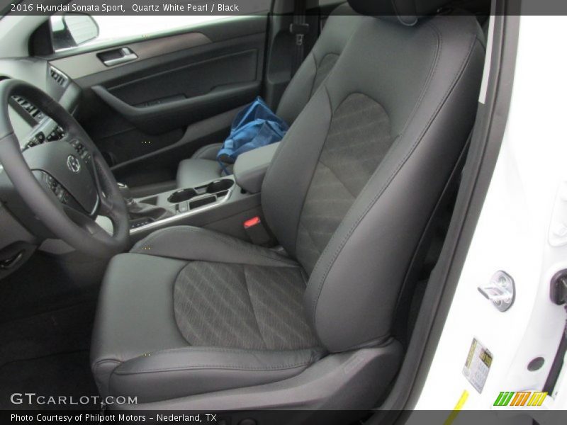 Quartz White Pearl / Black 2016 Hyundai Sonata Sport