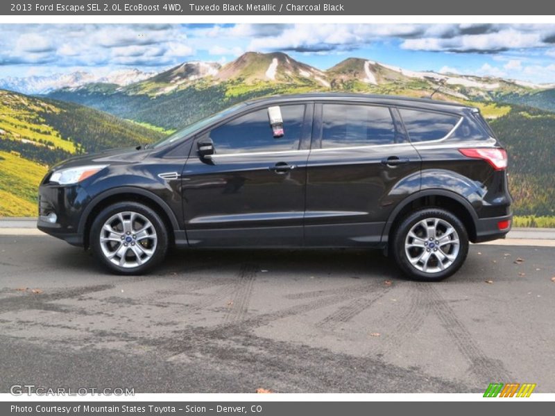 Tuxedo Black Metallic / Charcoal Black 2013 Ford Escape SEL 2.0L EcoBoost 4WD