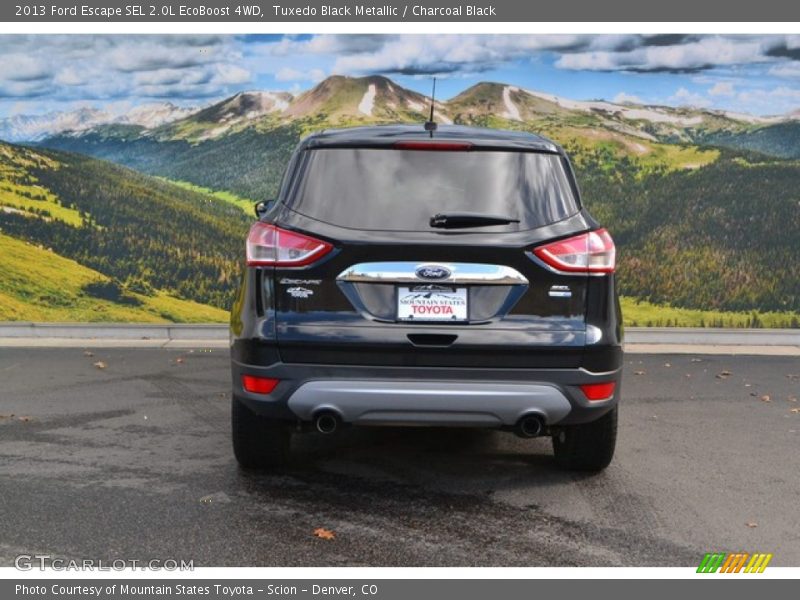 Tuxedo Black Metallic / Charcoal Black 2013 Ford Escape SEL 2.0L EcoBoost 4WD