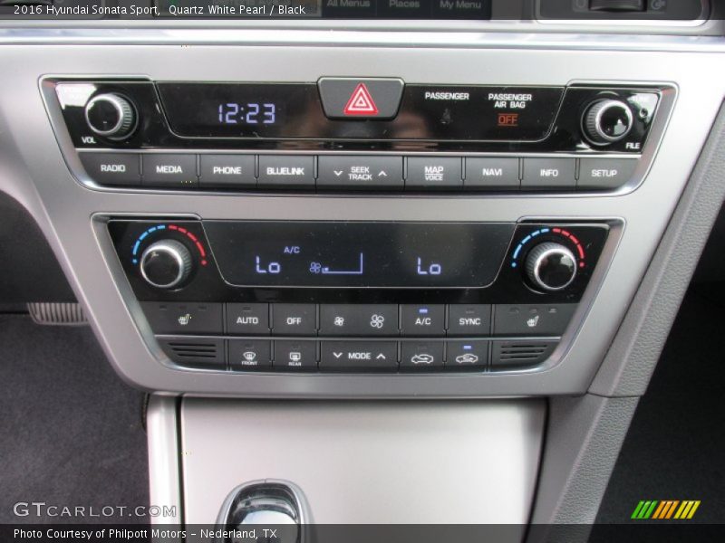 Quartz White Pearl / Black 2016 Hyundai Sonata Sport