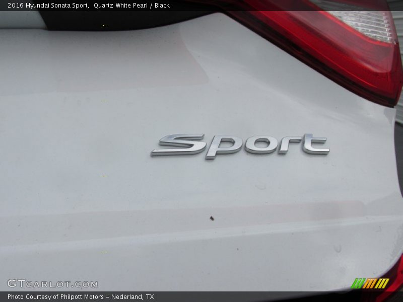Quartz White Pearl / Black 2016 Hyundai Sonata Sport