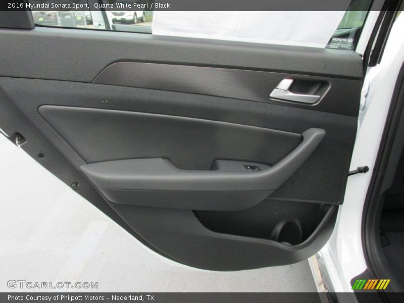 Quartz White Pearl / Black 2016 Hyundai Sonata Sport