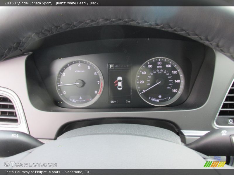 Quartz White Pearl / Black 2016 Hyundai Sonata Sport