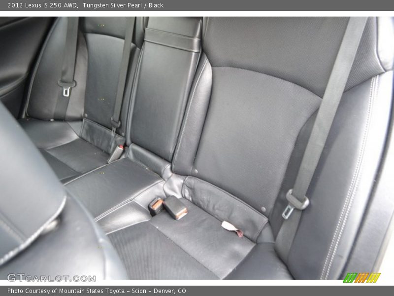 Tungsten Silver Pearl / Black 2012 Lexus IS 250 AWD