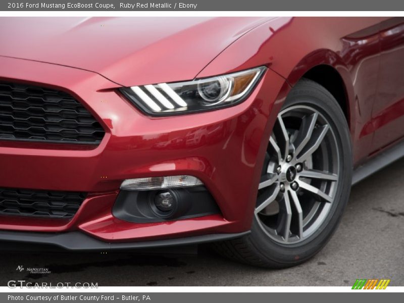Ruby Red Metallic / Ebony 2016 Ford Mustang EcoBoost Coupe
