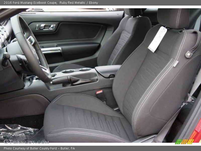 Ruby Red Metallic / Ebony 2016 Ford Mustang EcoBoost Coupe