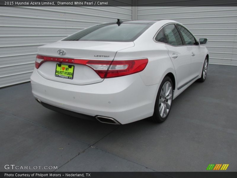 Diamond White Pearl / Camel 2015 Hyundai Azera Limited