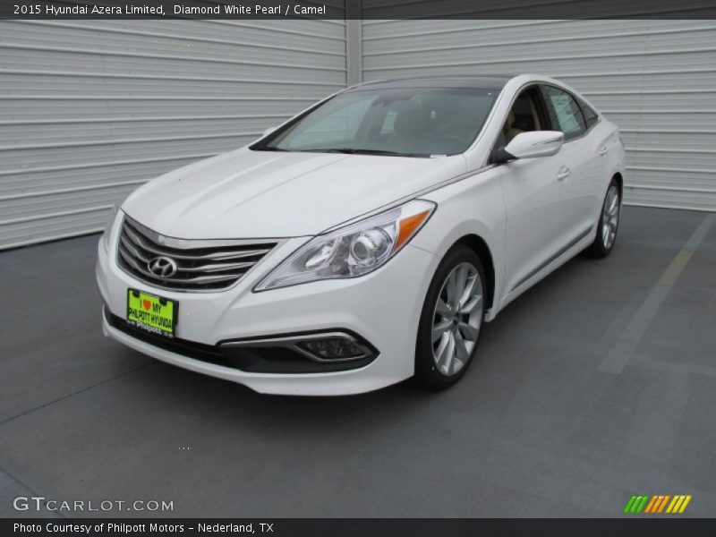 Diamond White Pearl / Camel 2015 Hyundai Azera Limited